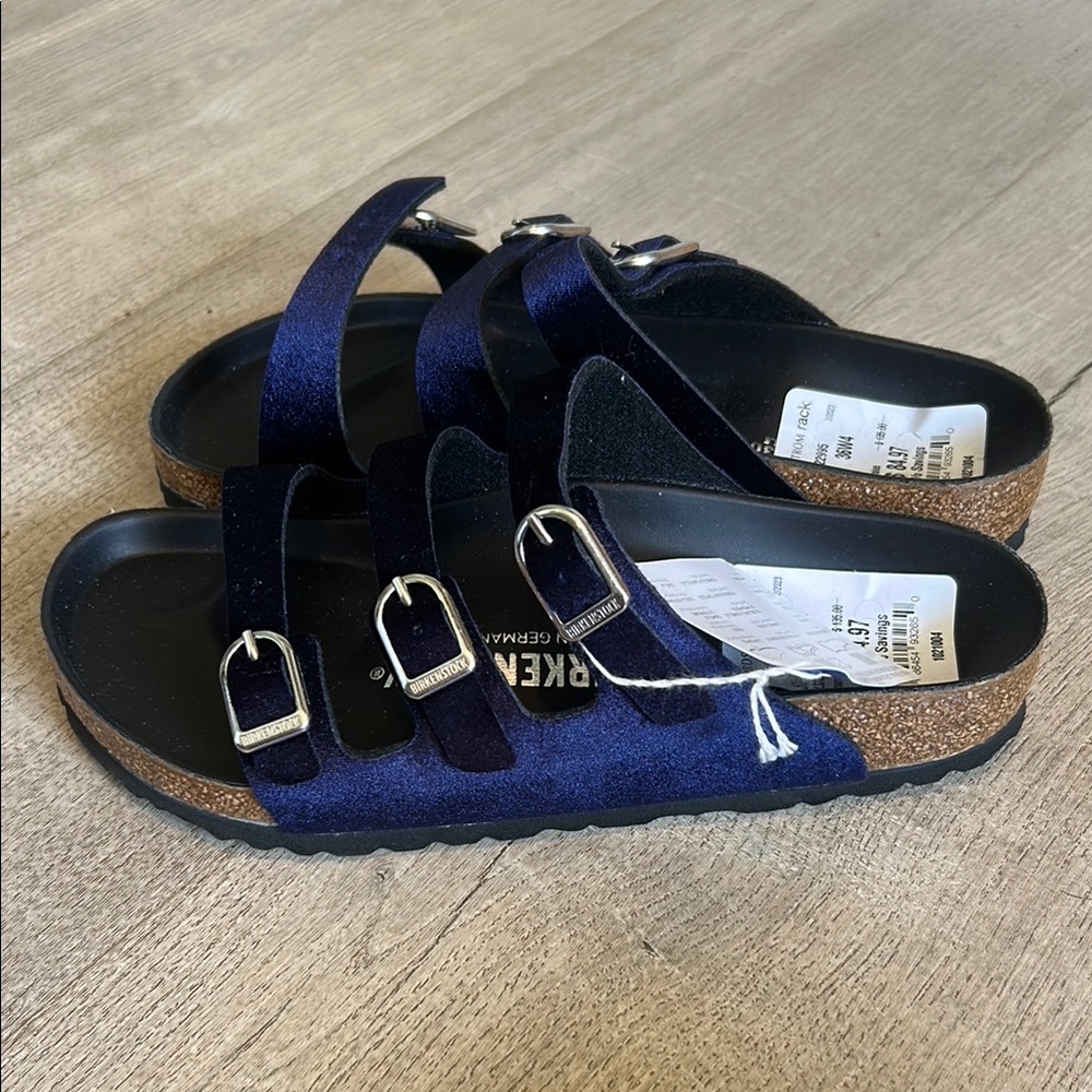 Birkenstock Midnight Blue Triple Strap Sandals(sz36)